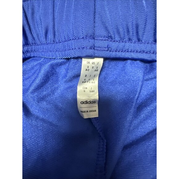 Adidas Women's Essentials Warm-up Slim Tapered 3-Stripes Track Pants, Blue, 1X - Picture 6 of 6